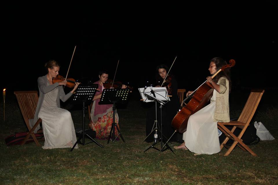 Concert Music on the night of the full moon which was held near the fort on Vrmac within the campaign Landscape days 1