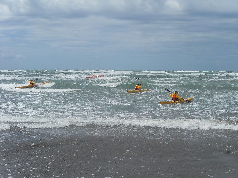 Sea kayak training held in Ulcinj MNE May 31st June 2nd 2013